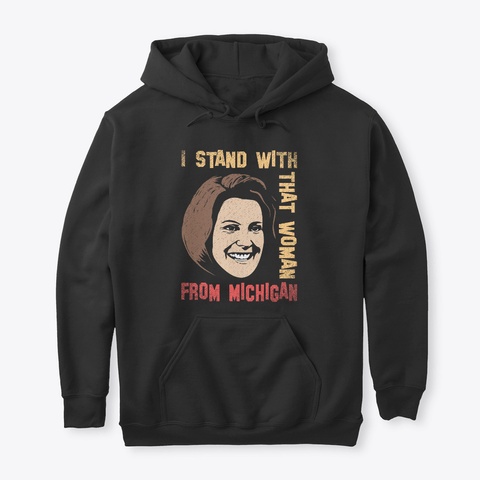 Stand With Gretchen Whitmer Shirt Black T-Shirt Front