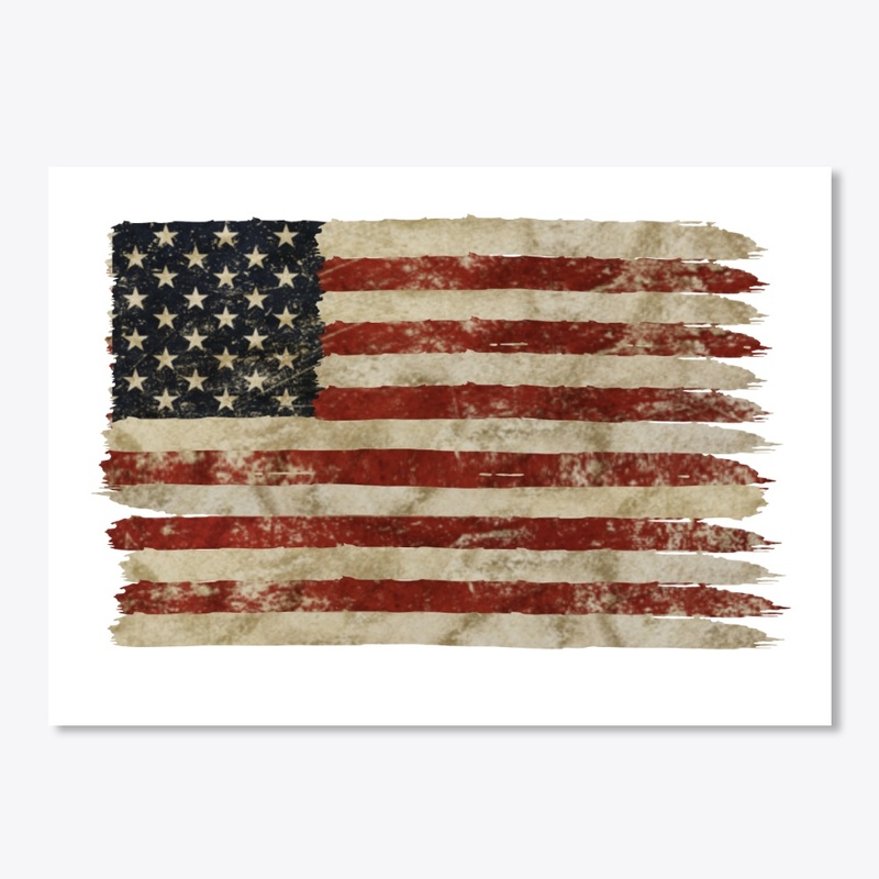 Weathered  American Flag