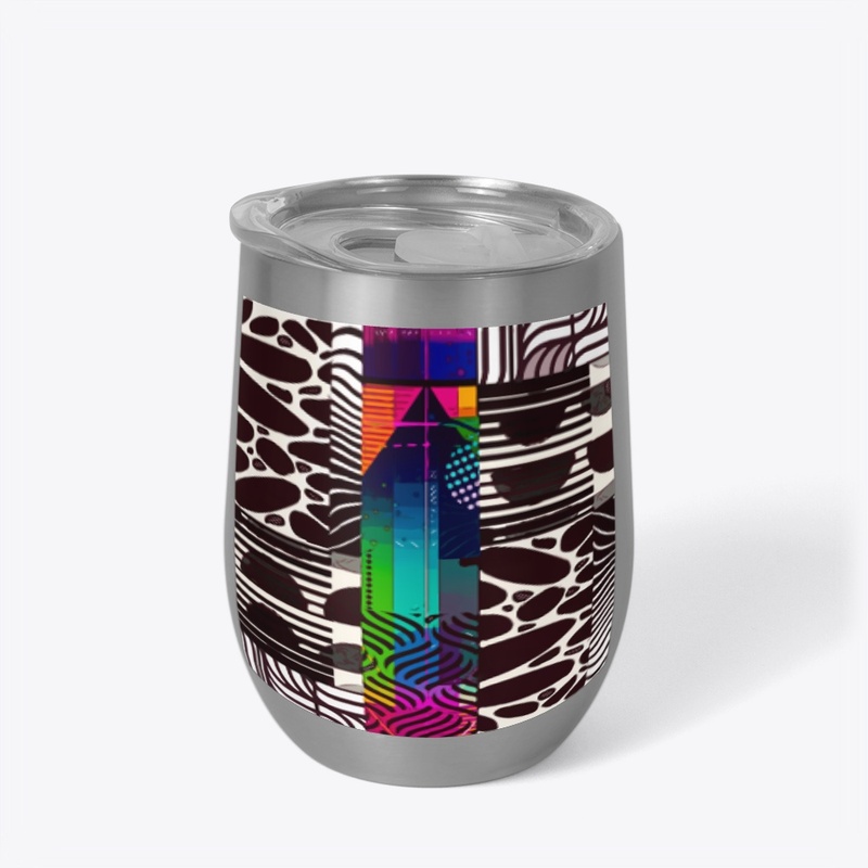 Black White Geometric Pattern 