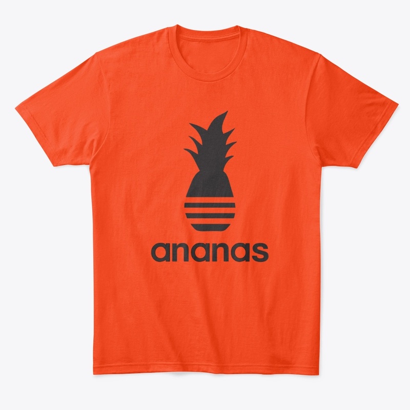 Ananas parody logo in black