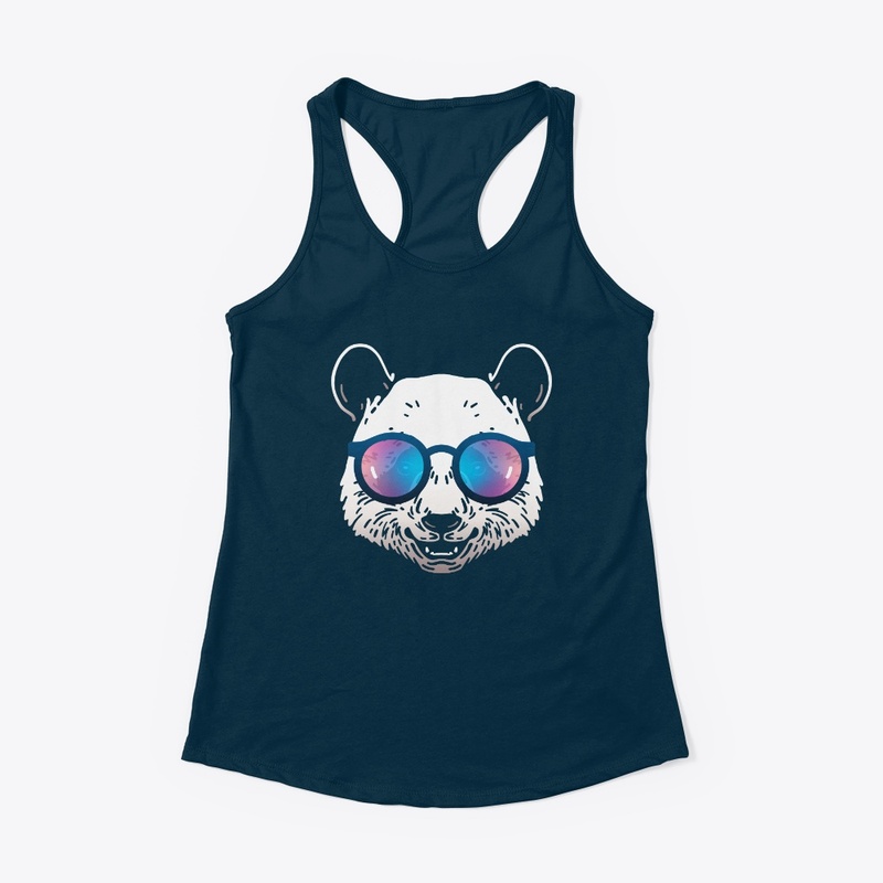 Cute Panda in Sunglasses (Colored+sg06)