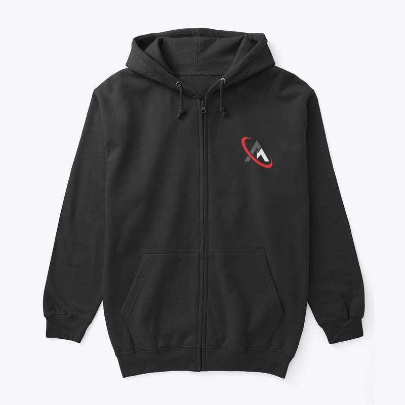 Matty Active Logo Zip Up Hoodie