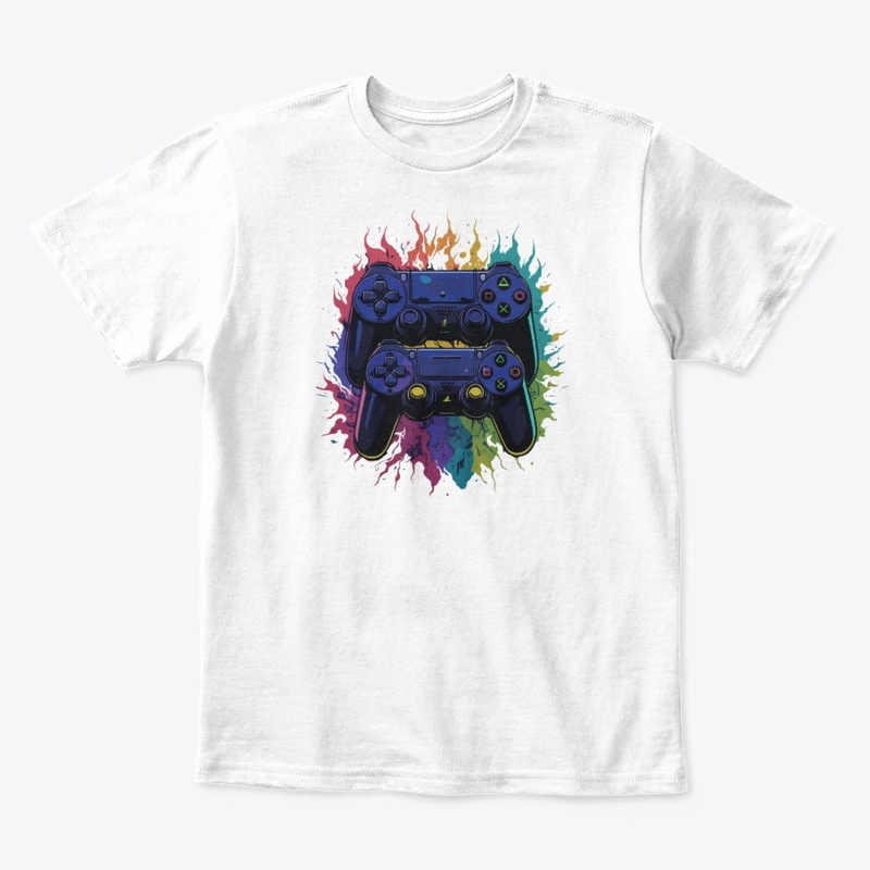 Flaming Duo – Colorful Gamer Power