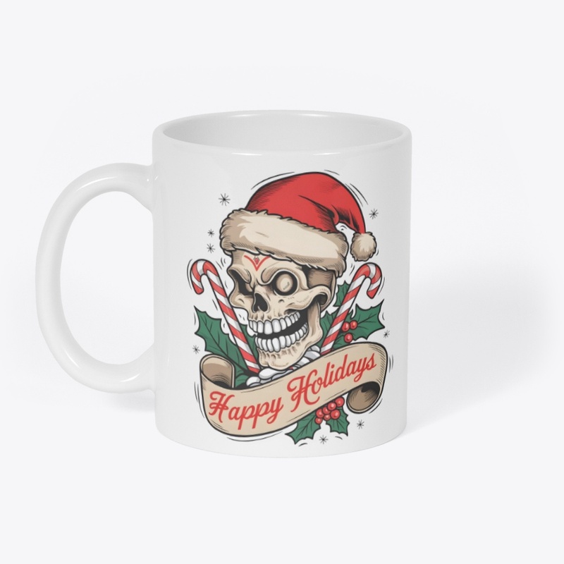 Santa Skull Holiday Design