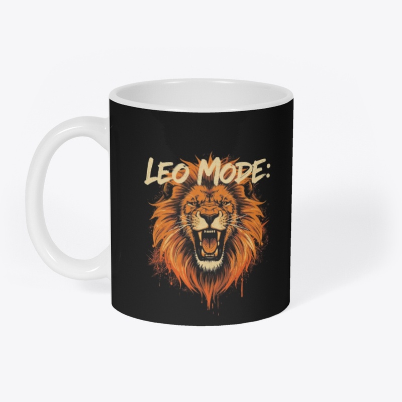 Leo Mode Roaring Lion design