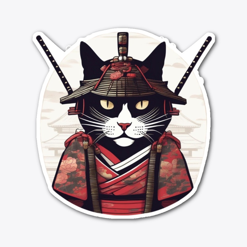 Samurai Cat - Fierce and Furry Warrior