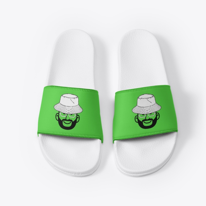 White Bucket Green White Slides 1