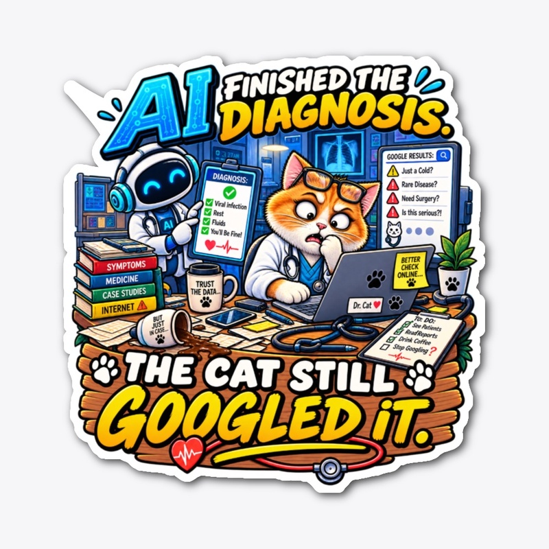 AI Finished the Diagnosis, The Cat Still