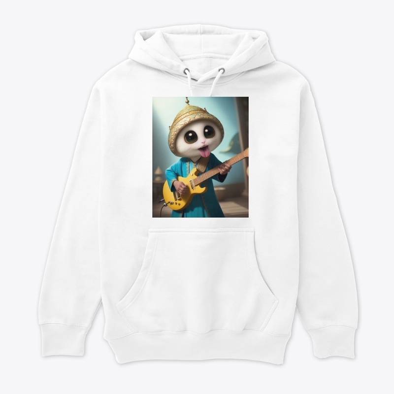 Very Cute Creature Jamming on Guitar