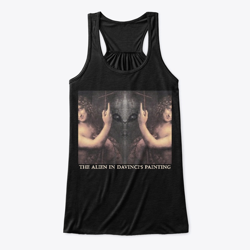 The Alien In Davinci's Painting  T-shirt