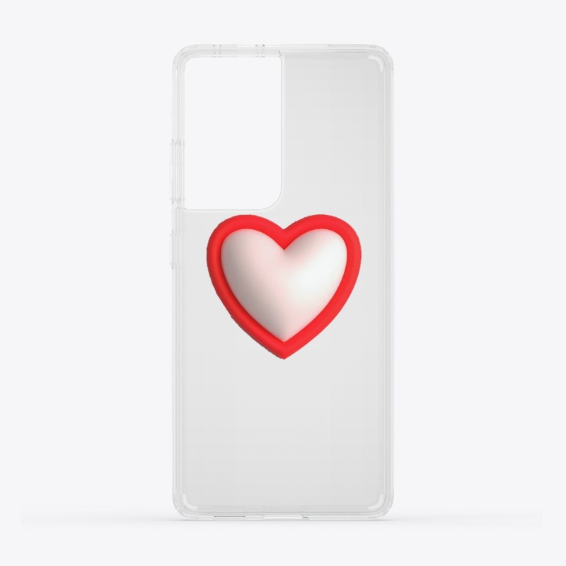 RED AND WHITE LOVE HEART