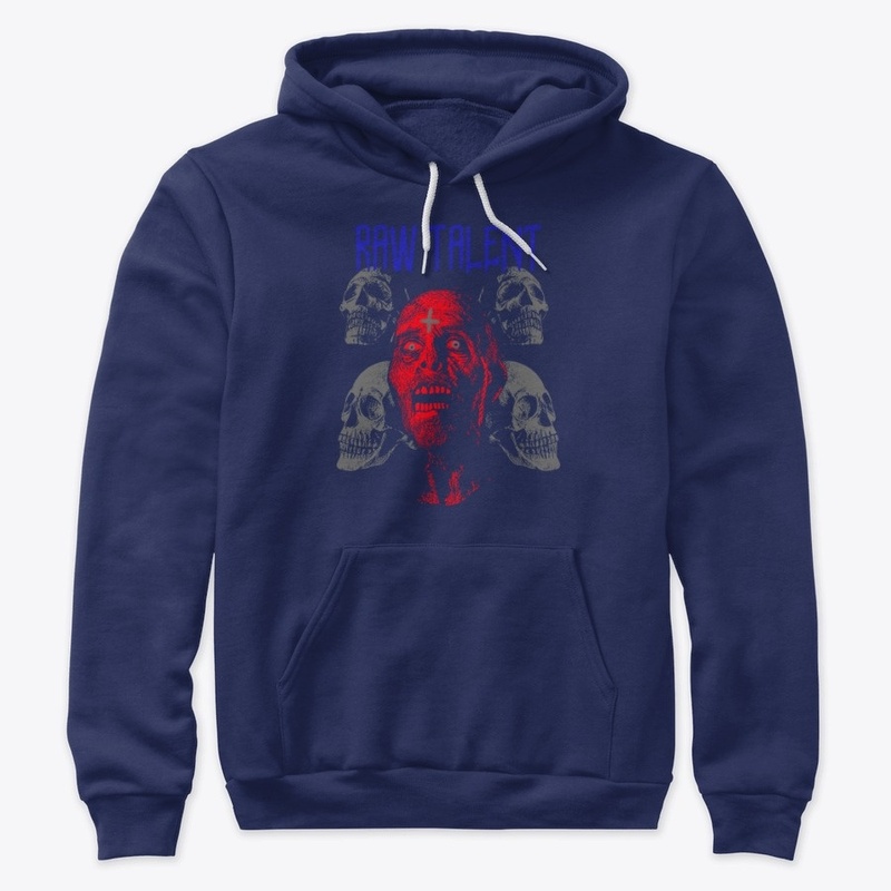 Raw Talent Zombie Skull Design