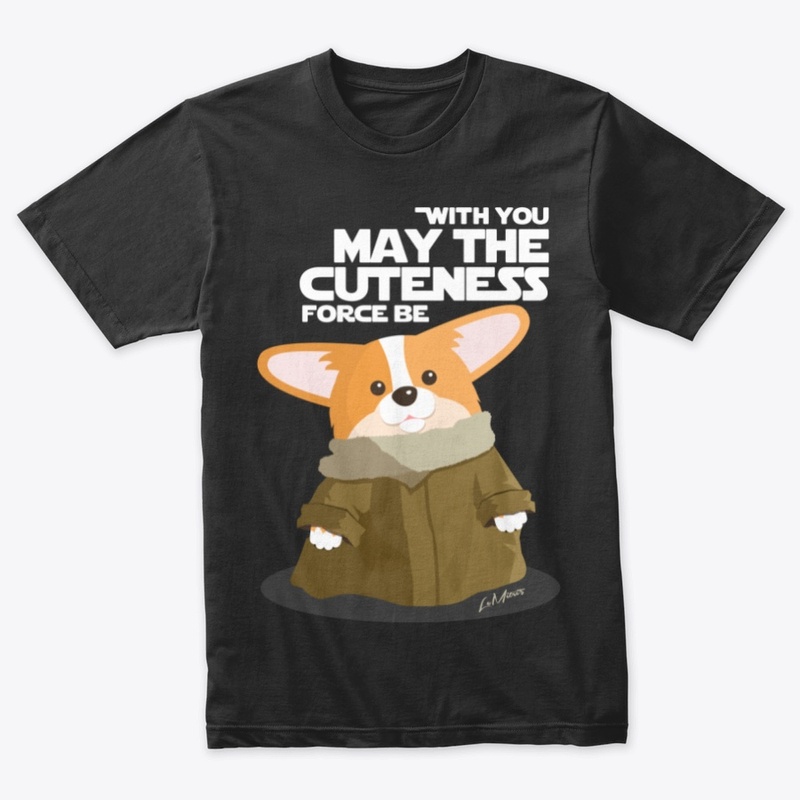 Corgi Cuteness Force-Black-TriBlend