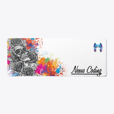 Nexus Coding Mouse Mat White T-Shirt Front