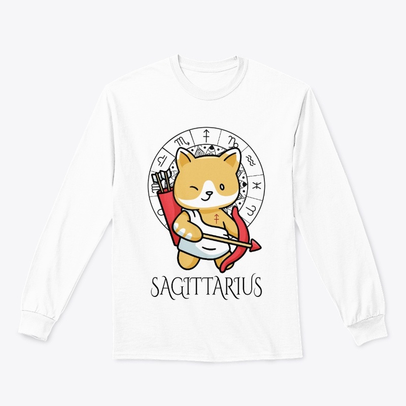 Sagittarius Zodiac White T-Shirt