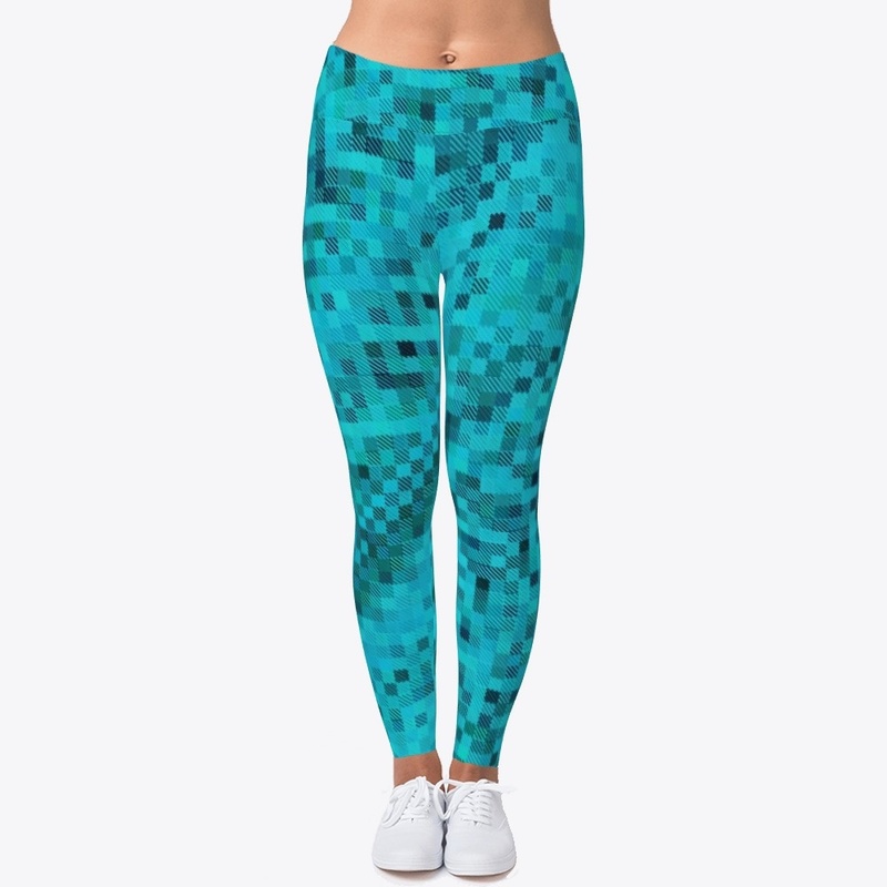 Diagonal Blue Criss Cross Pattern