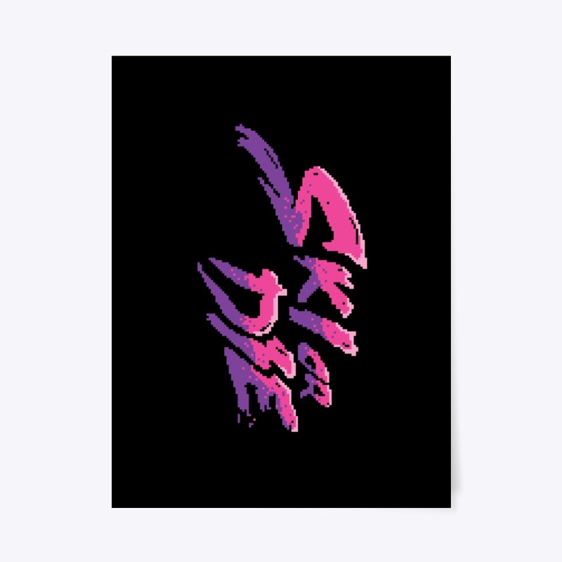 Candy Boy Ski or Die Pixel art Logo
