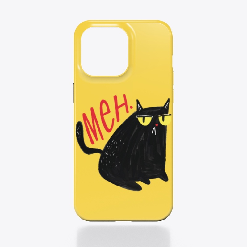 Funny Unimpressed Black Cat