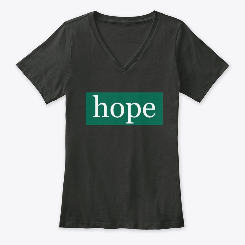 Hope Written in White on Green