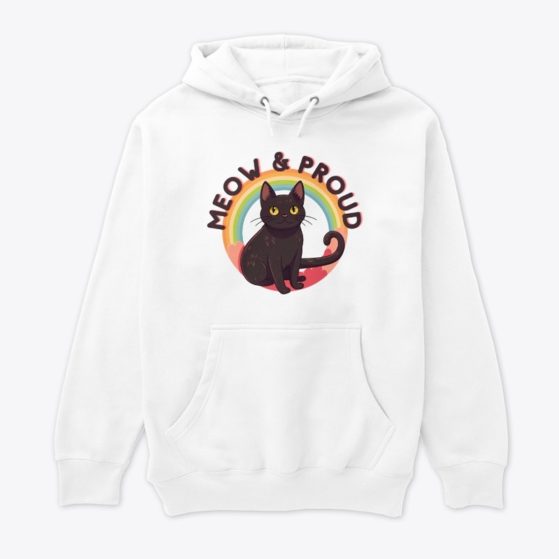 Meow &amp; Proud - Pride Rainbow Cat