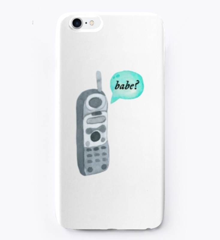 Babe watercolor phone design