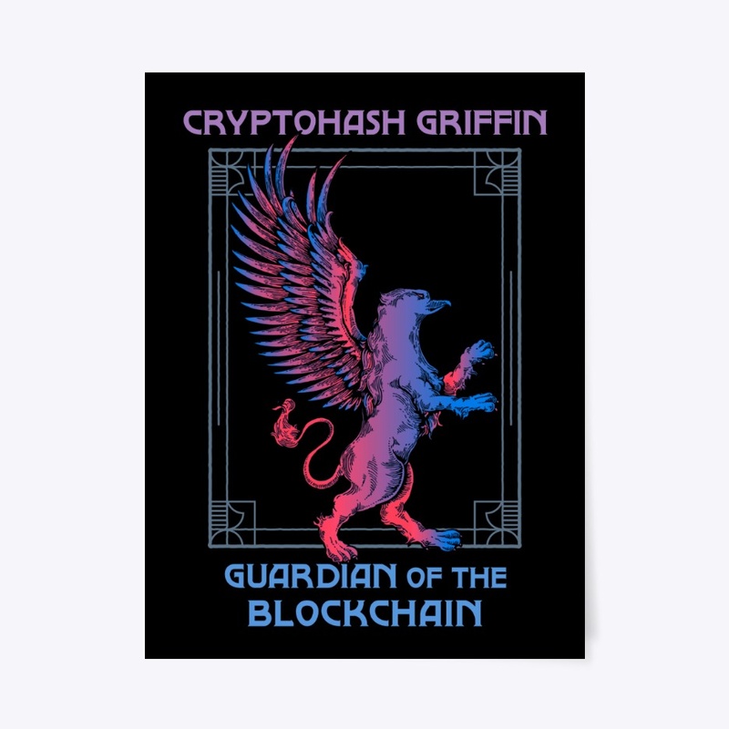 Cryptohash Griffin Heraldry (black)