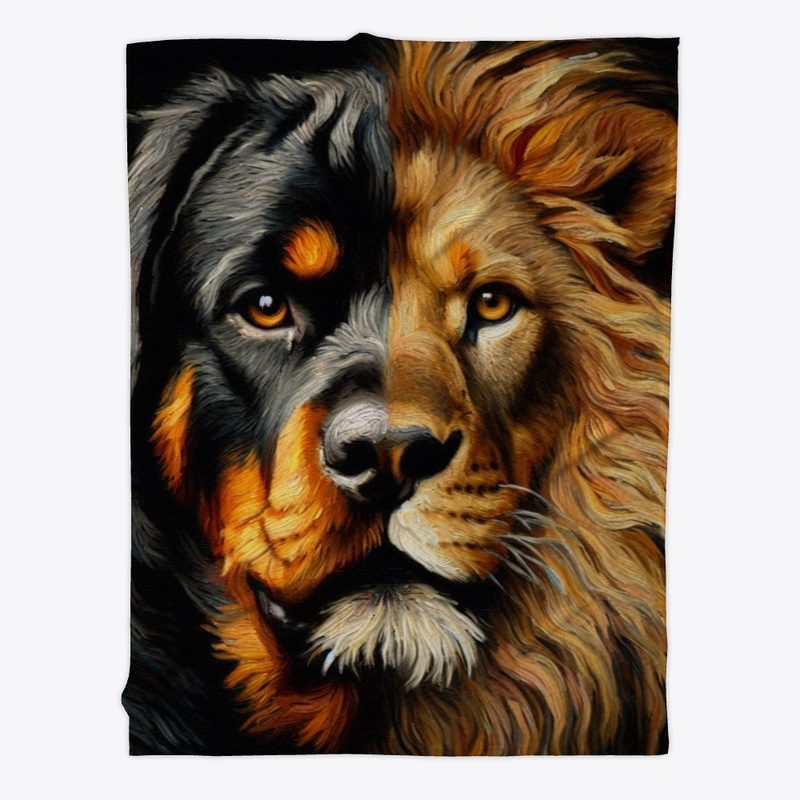 Rottweiler as a Lion