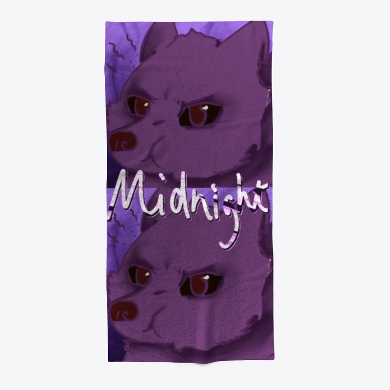 Grumpy Midnight towel 