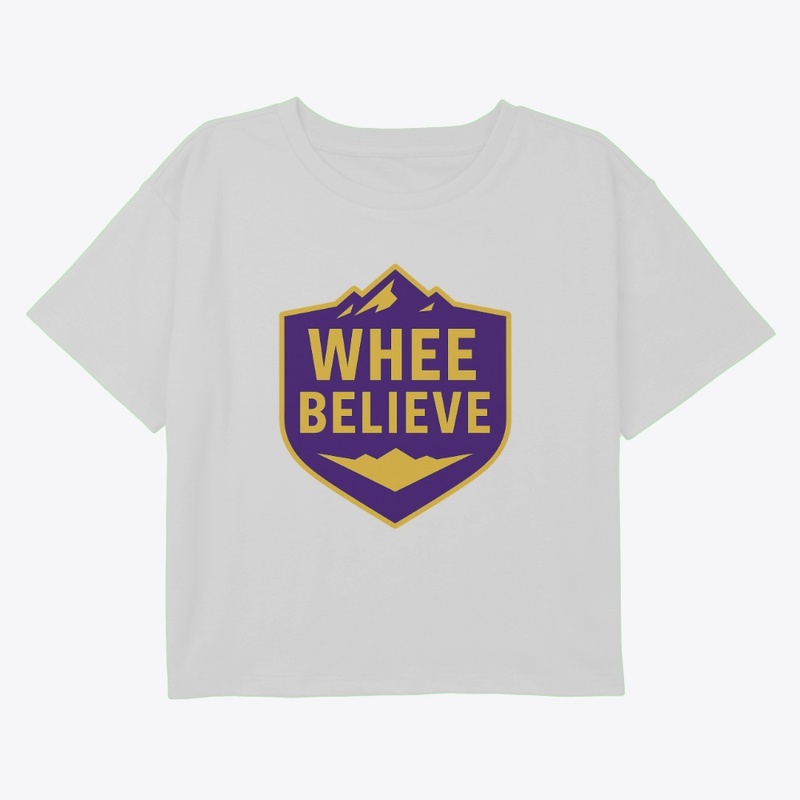 Whee Believe Women’s Crop Tee