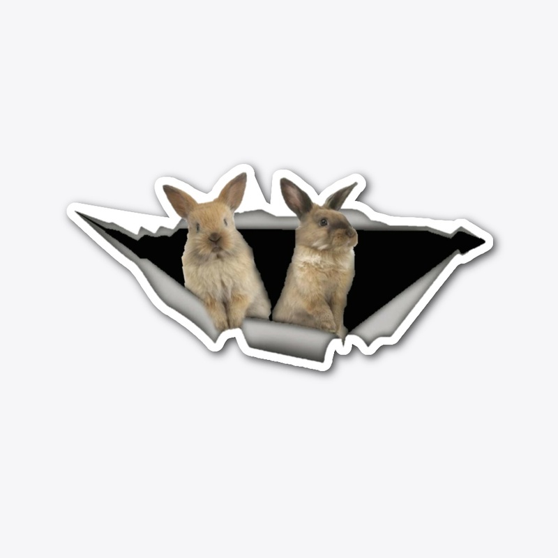 Rabbit car decal