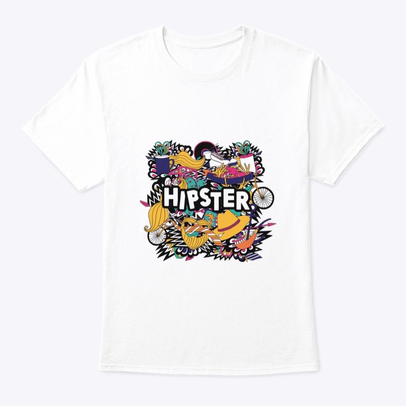 Hipster graphic men’s T-shirt 