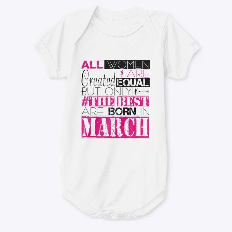 Birthday t-shirt for women, march