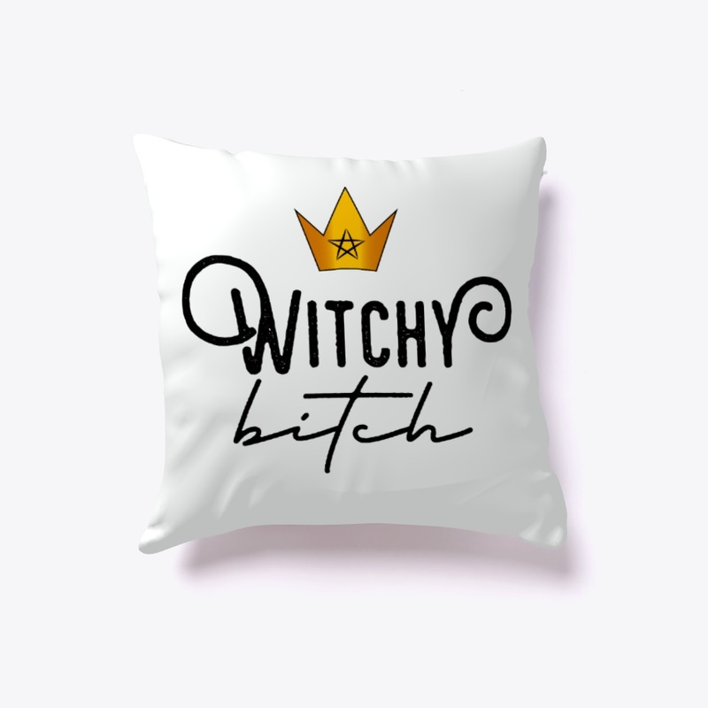 Witchy Bitch Throw Pillow