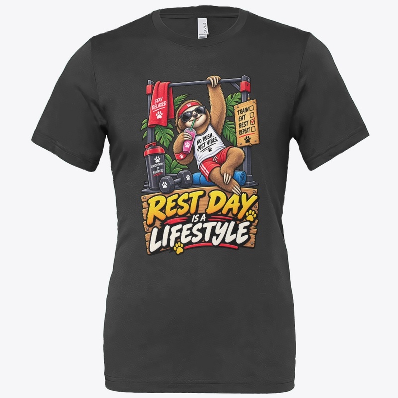 Rest Day Is a Lifestyle Funny Sloth Gym