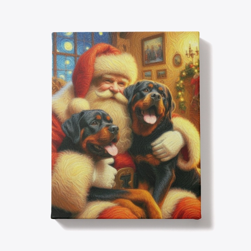 Rottweilers and Santa