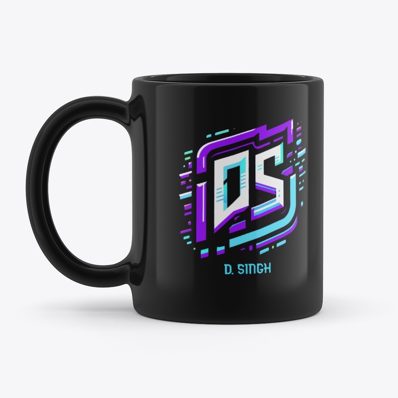 D Singh Black Mug