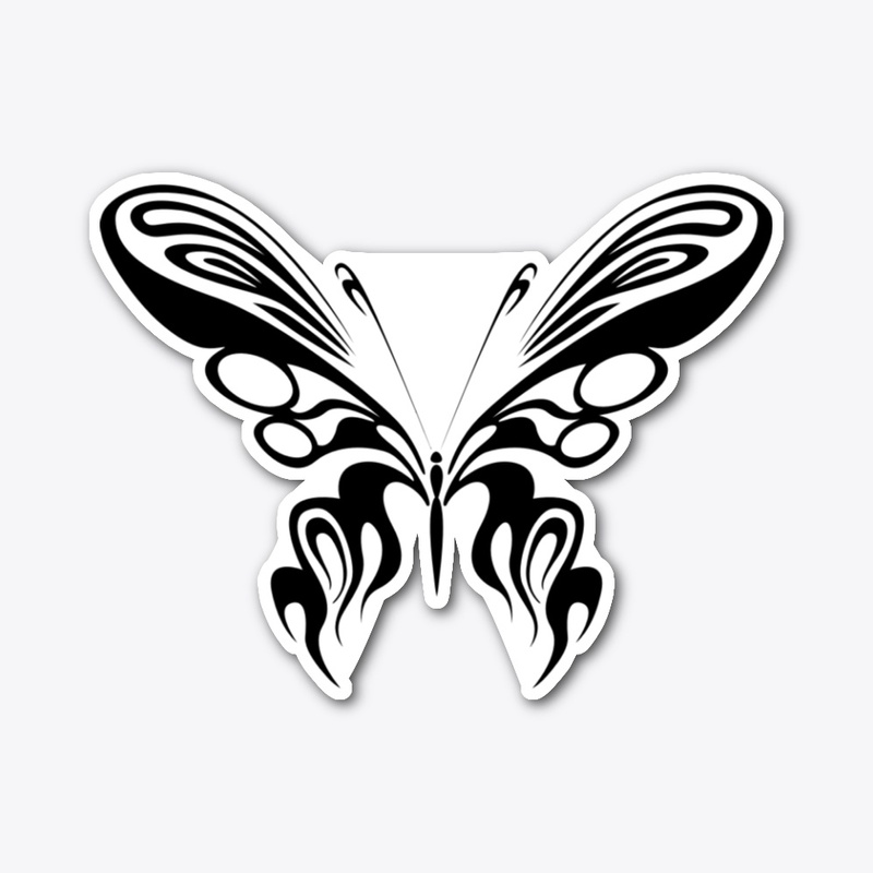 Abstract Butterfly Design Apparel