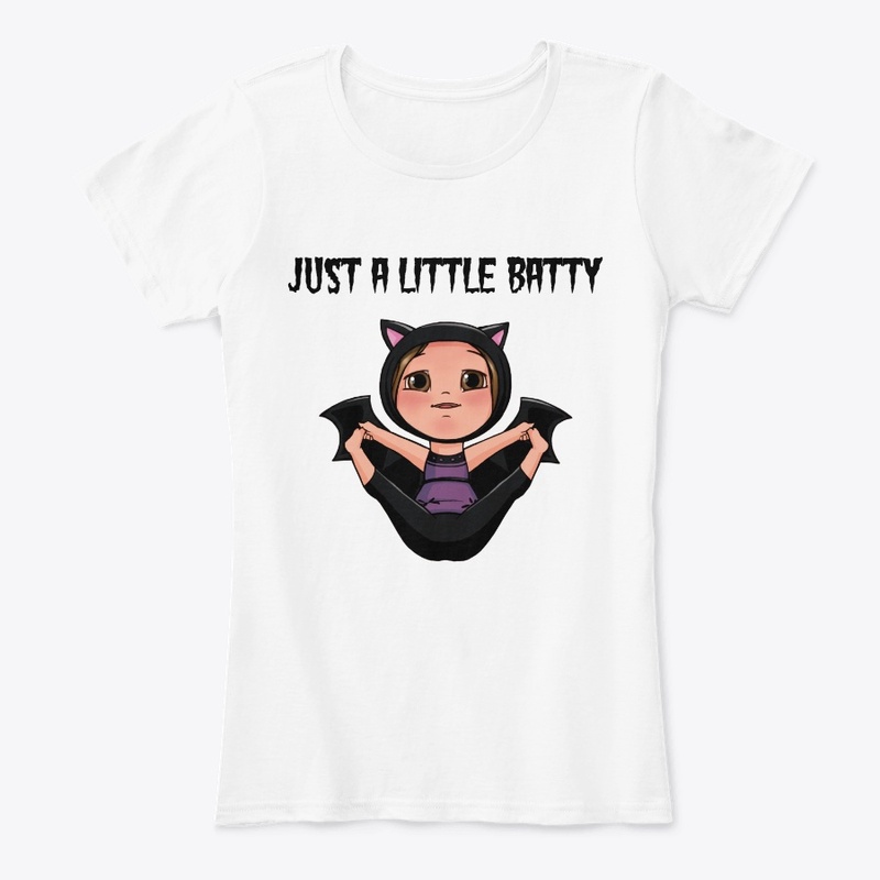 Ladies' Just a Little Batty Yoga T-Shirt