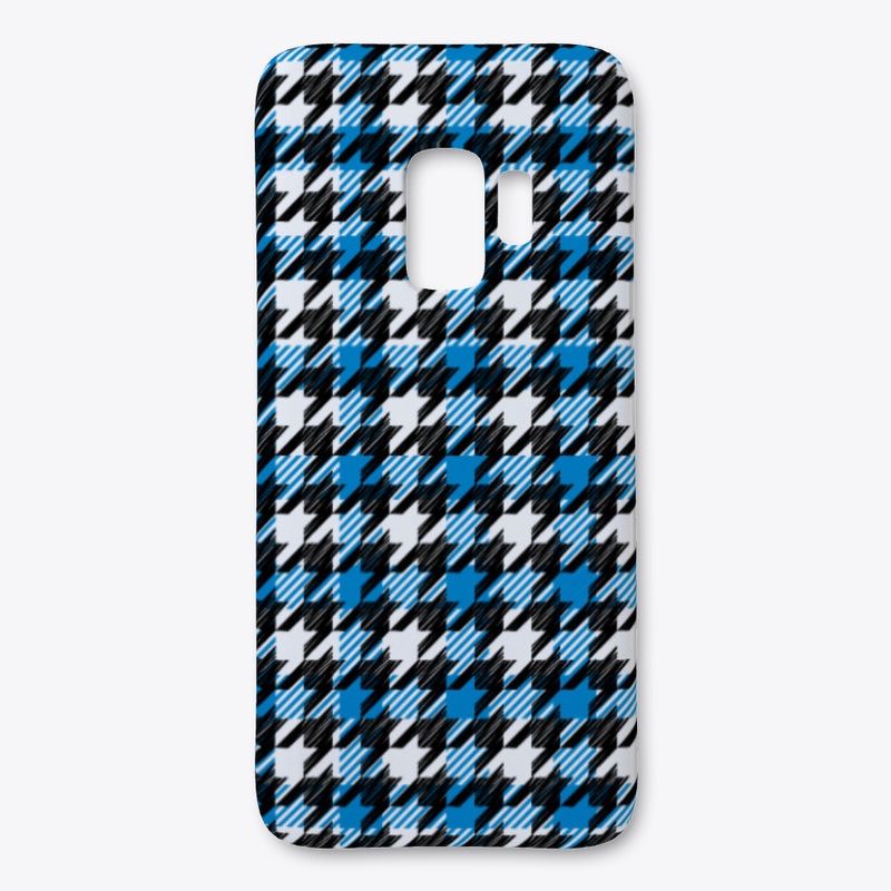 iPhone galaxy colorful houndstooth case