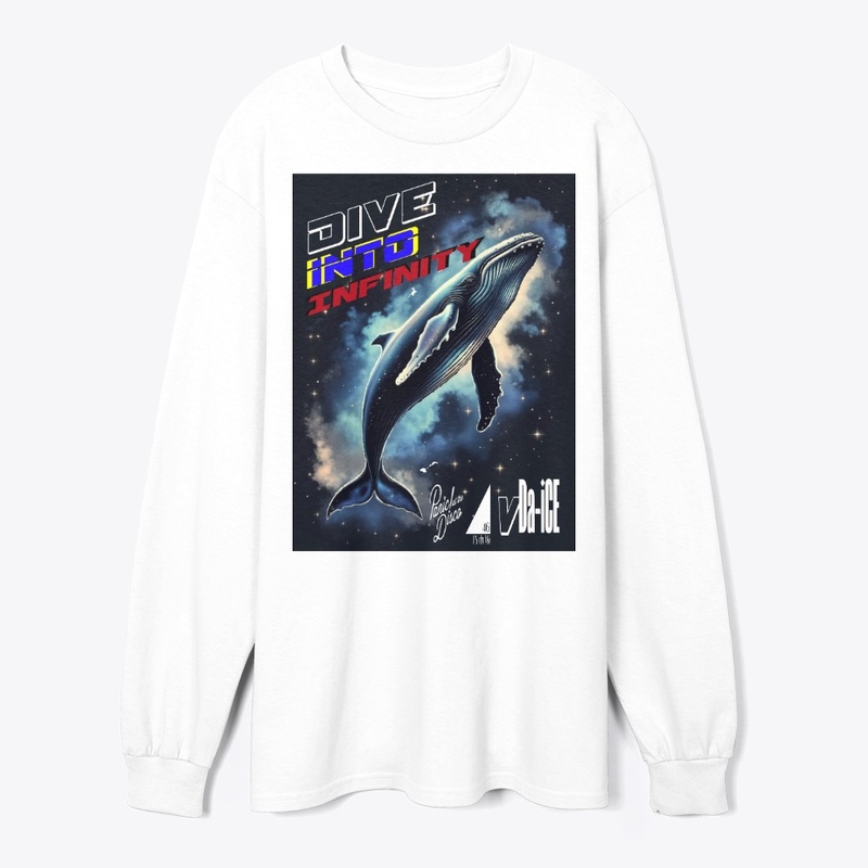 Dive Into Infinity Dark Whale LngSlevTee