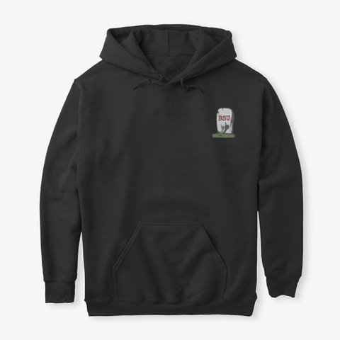 Bsu Hoodie Black T-Shirt Front
