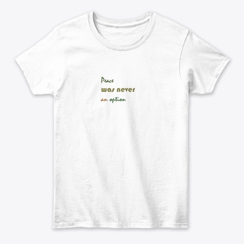 peace was never an option glass.
