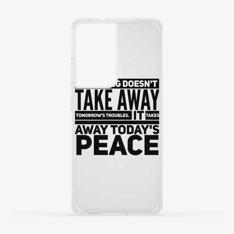 Worrying troubles peace black