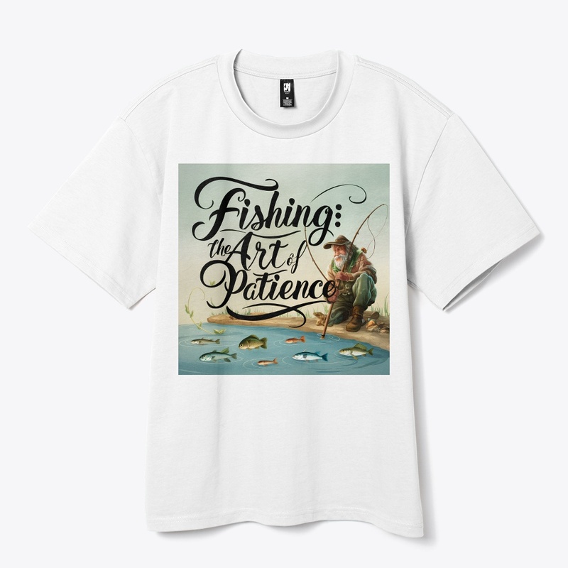 Illustration Fishing text design.