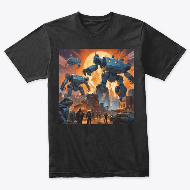 Large robot t-shirt