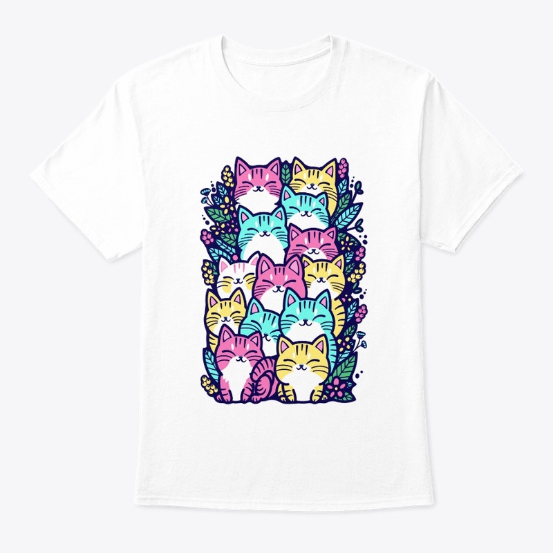 Cats in flowers