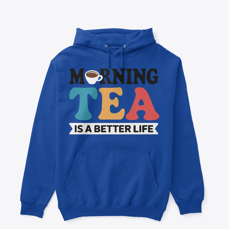 Graphics typography "Morning tea" design