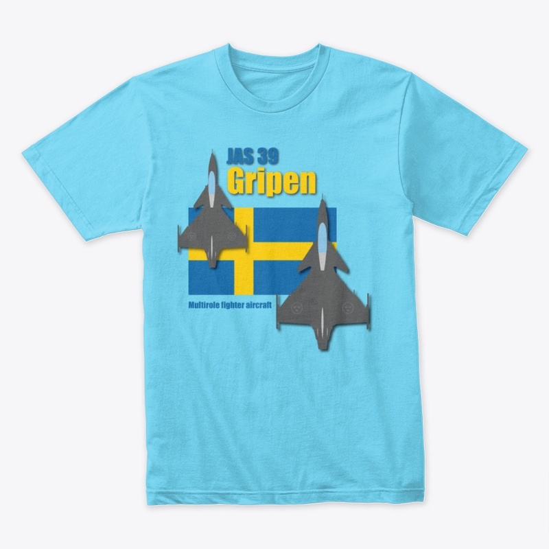 JAS 39 GRIPEN - Over Swedish Flag