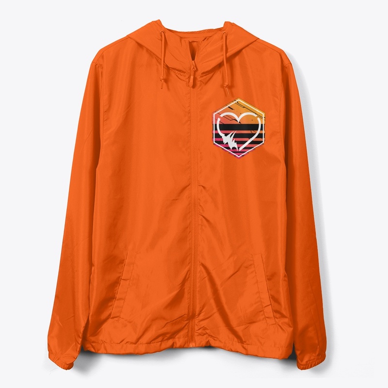 Dutchsinse Orange Zipper Windbreaker
