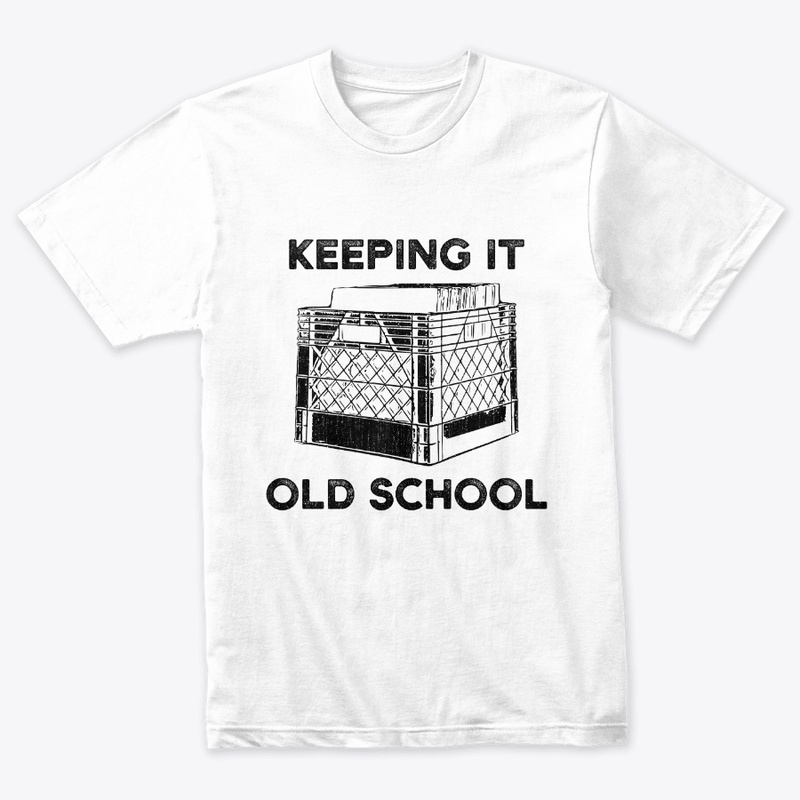 Keeping It Old School Vinyl Record Crate